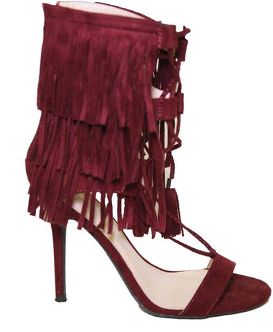 Ariana Tiered Fringe Heel