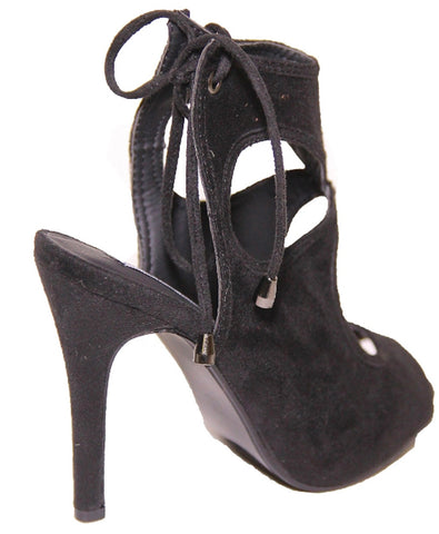 Daniella Open Tie-Down Heels
