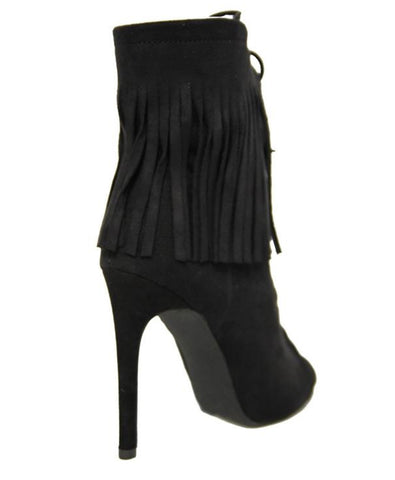 Elena Fringed Ankle Boots