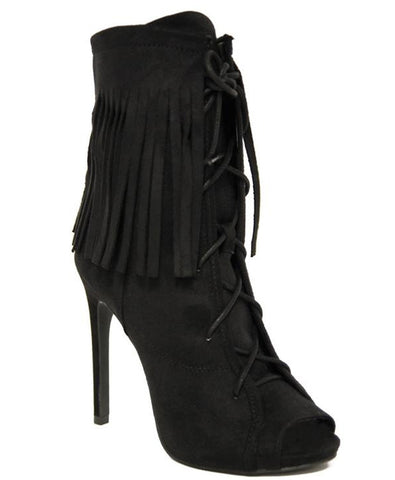 Elena Fringed Ankle Boots
