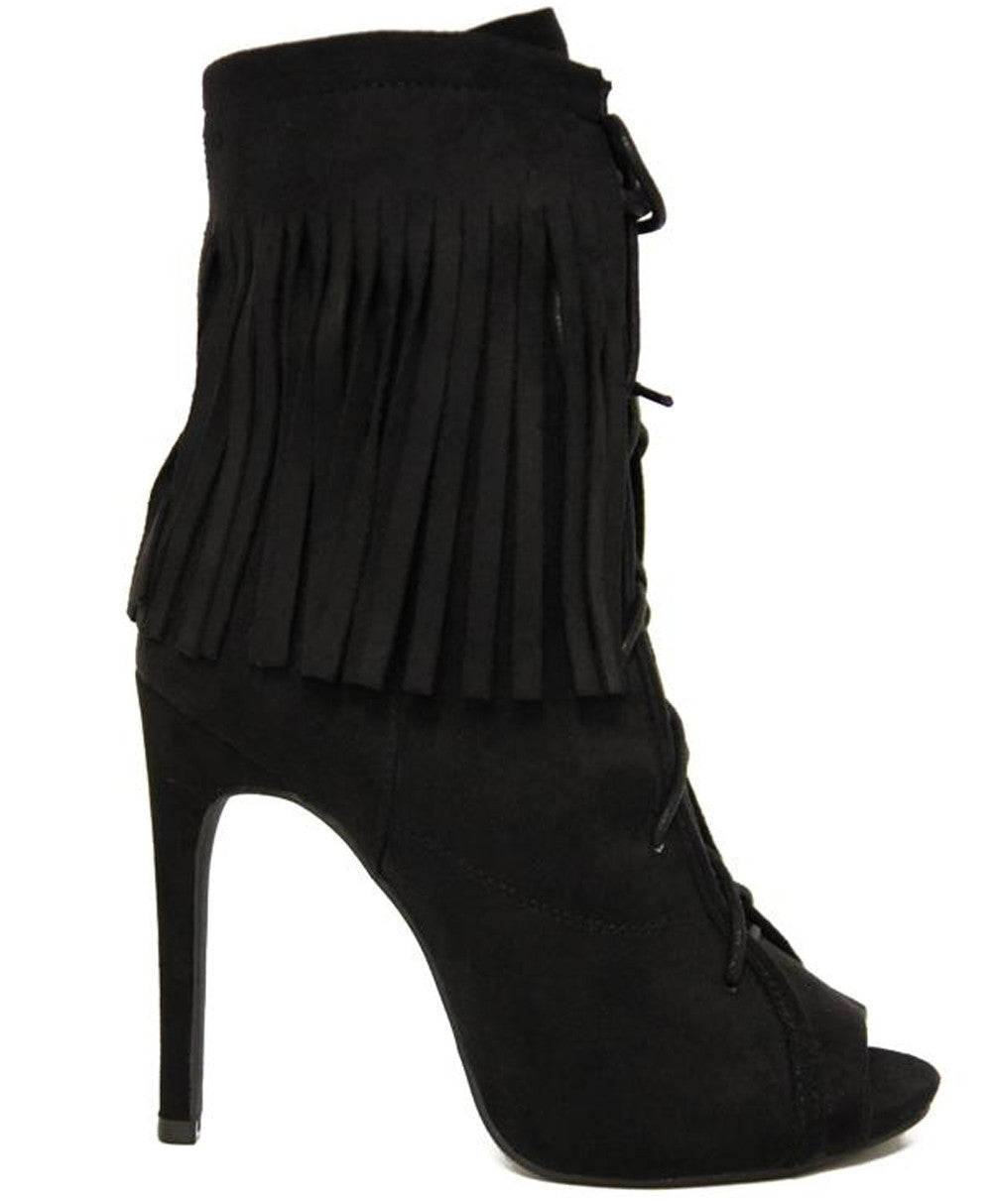 Elena Fringed Ankle Boots