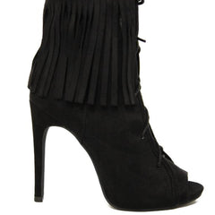 Elena Fringed Ankle Boots