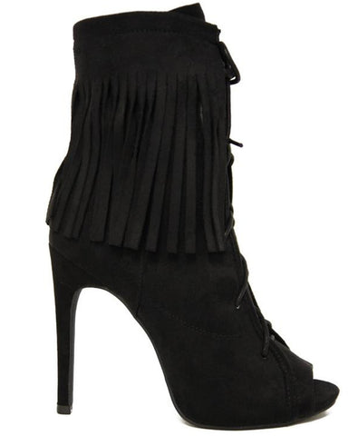 Elena Fringed Ankle Boots