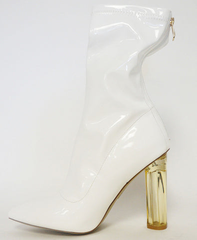 Elise Boots Clear-Block Heel