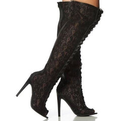 Indra Boots 3" Toe Open Toe Lattice Mesh