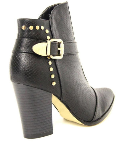 Nicole Ankle Boots with Broad Heel