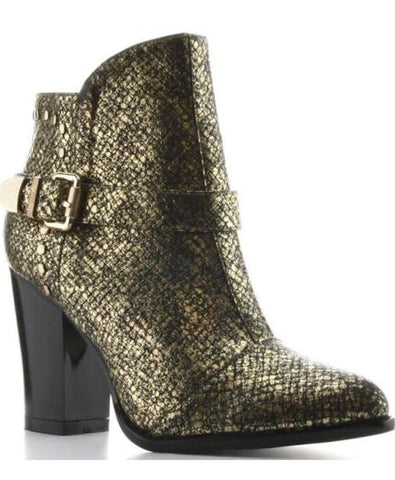Nicole Ankle Boots with Broad Heel