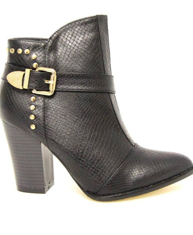 Nicole Ankle Boots with Broad Heel